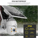 Wireless Solar Powered WIFI Security Camera Outdoor Flood Light LED PTZ - Tavice