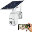 Wireless Solar Powered WIFI Security Camera Outdoor Flood Light LED PTZ - Tavice
