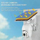 Wireless Solar Powered WIFI Security Camera Outdoor Flood Light LED PTZ - Tavice