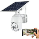 Wireless Solar Powered WIFI Security Camera Outdoor Flood Light LED PTZ - Tavice