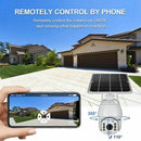 Wireless Solar Powered WIFI Security Camera Outdoor Flood Light LED PTZ - Tavice