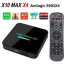 X10 Max X4 8K Amlogic S905X4 TV Box Android 10.0 Quad Core 2GB/16GB Dual WiFi Bl - Tavice