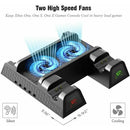 Xbox One Vertical Charger Stand with Cooling Fan - Dual Charging Docking Station - Tavice