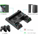 Xbox One Vertical Charger Stand with Cooling Fan - Dual Charging Docking Station - Tavice