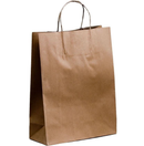XLarge | 50 Pack Paper Carry Bags (Brown) - Tavice