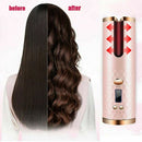 Pink Cordless Automatic Hair Curler