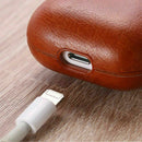 Leather Airpods Protective Cover Case Slim Skin Apple AirPod Earphones Gen 1 / 2