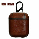 Leather Airpods Protective Cover Case Slim Skin Apple AirPod Earphones Gen 1 / 2