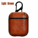 Leather Airpods Protective Cover Case Slim Skin Apple AirPod Earphones Gen 1 / 2