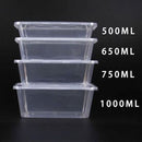 500ml (Small) | 50 Pack Food Containers Takeaway Storage Box