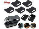 10PCS Battery Holder Shelf Stand Rack Storage Mount Slots For 18V Makita Bosch.