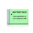 High Capacity Battery Charger for Canon NB-13L PowerShot G7 X Mark II, G9 X Mark