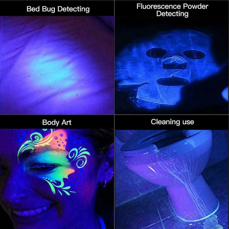 51 LED UV Flashlight Torch Light Lamp Ultraviolet Blacklight Aluminum 395 nM AUS